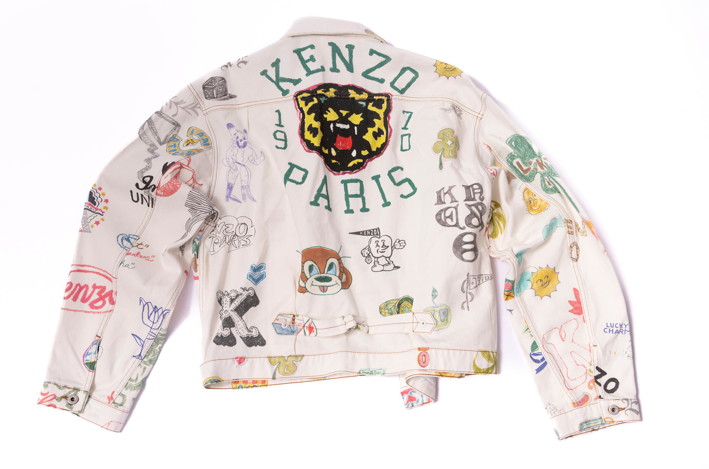 Kenzo Graphic Print Denim Jacket