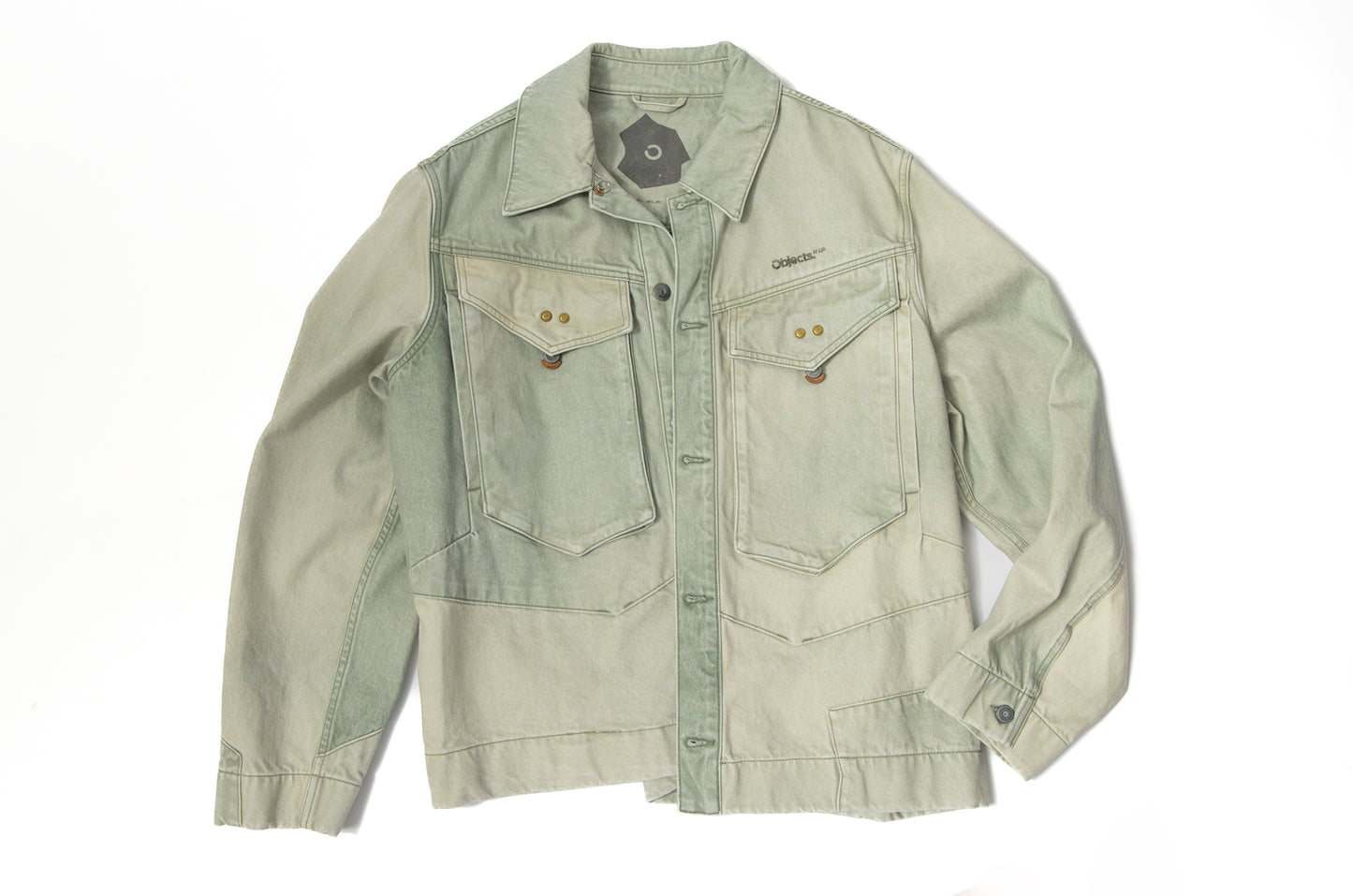 OBJECTS IV LIFE Logo Embroidered Denim Jacket