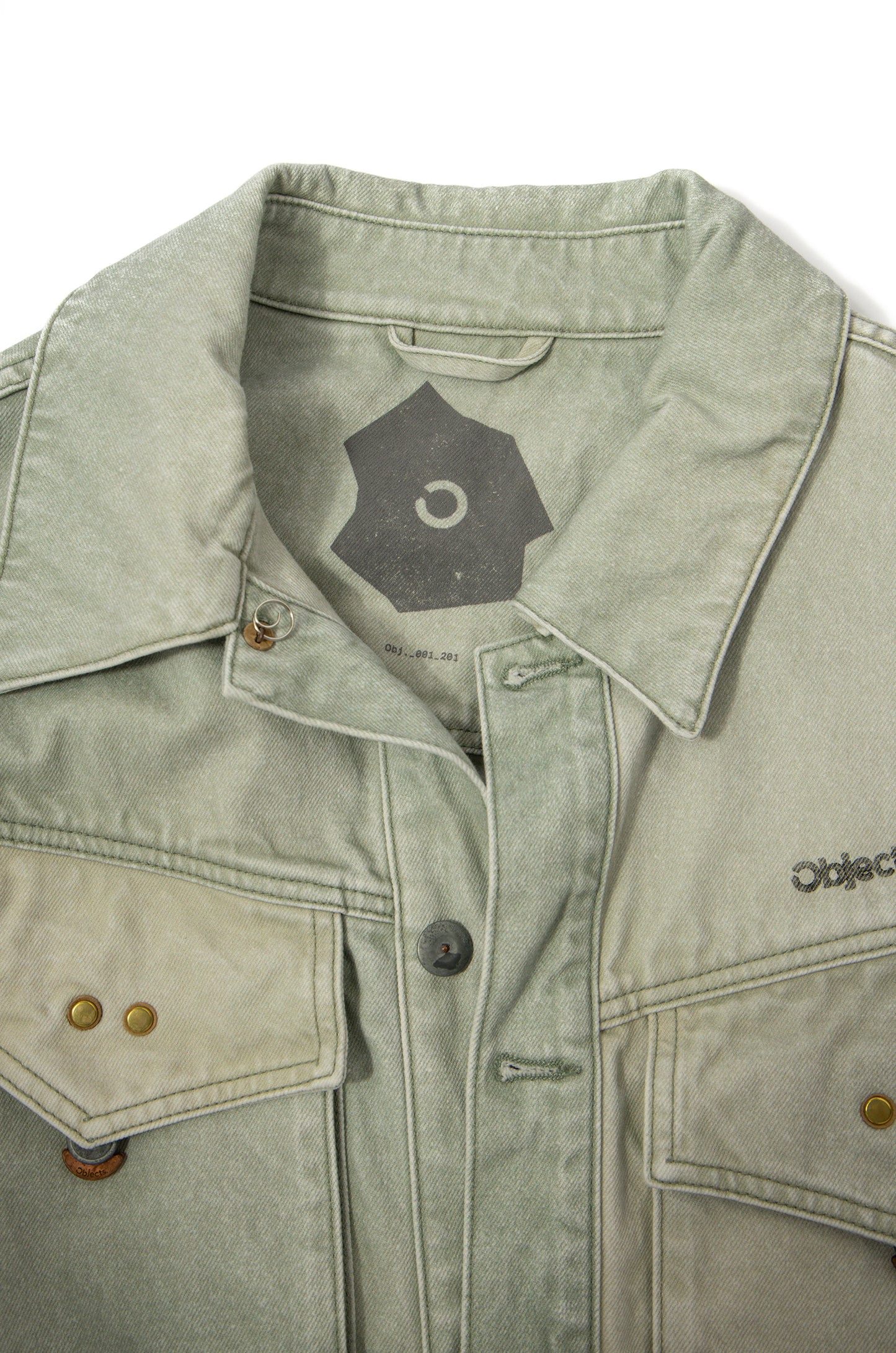 OBJECTS IV LIFE Logo Embroidered Denim Jacket