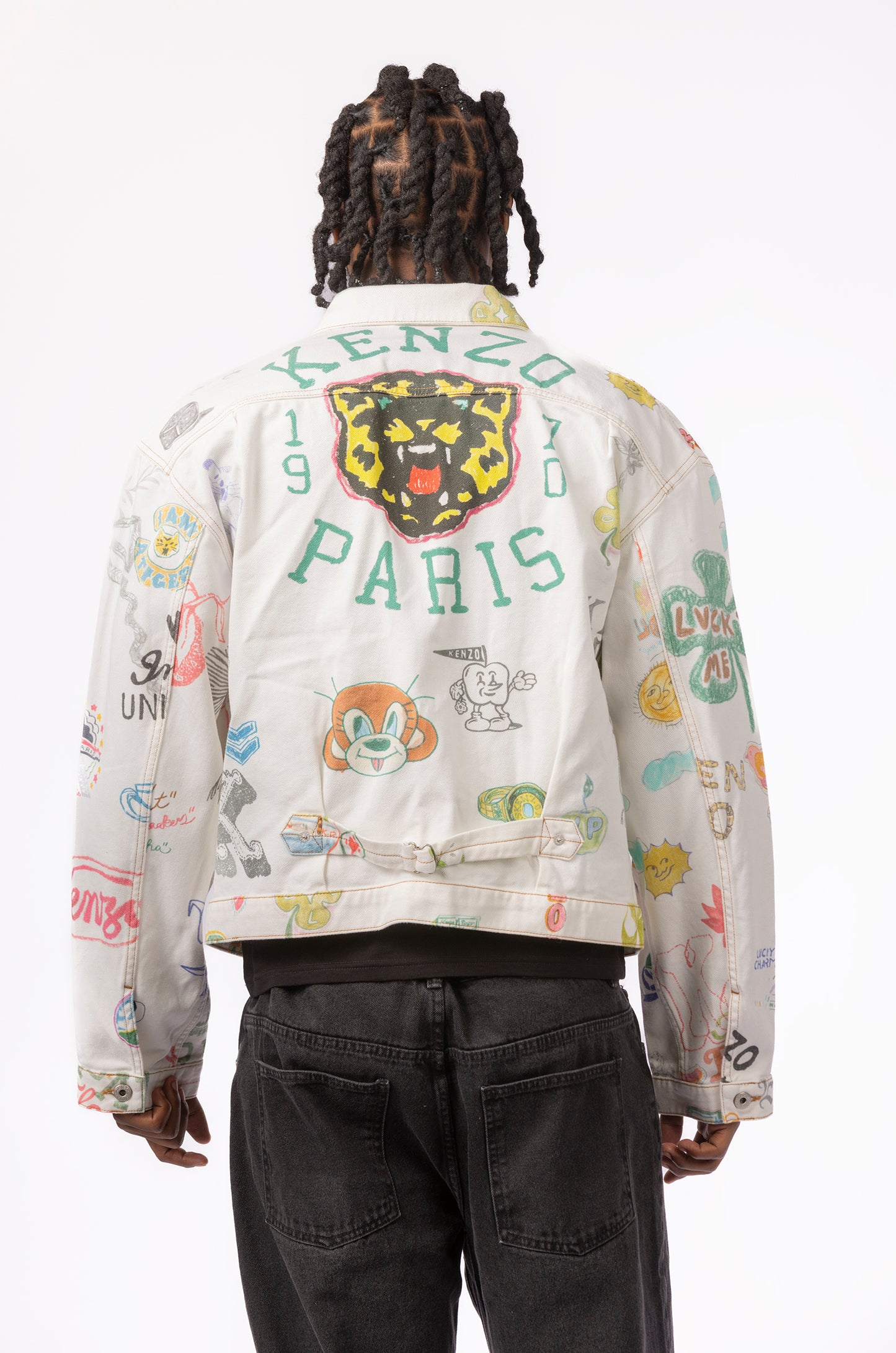 Kenzo Graphic Print Denim Jacket