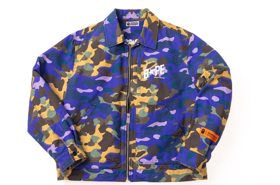 BAPE x Heron Preston Mix 1st Camo Duck Trucker Jacket - supergl0rious