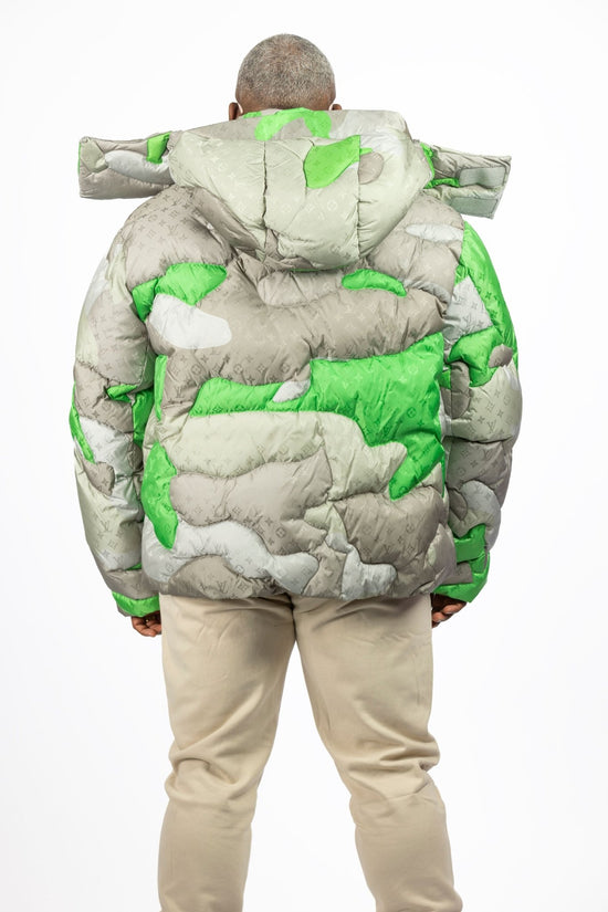 Louis Vuitton Kid Super Studios Patchwork Portrait Down Jacket - supergl0rious