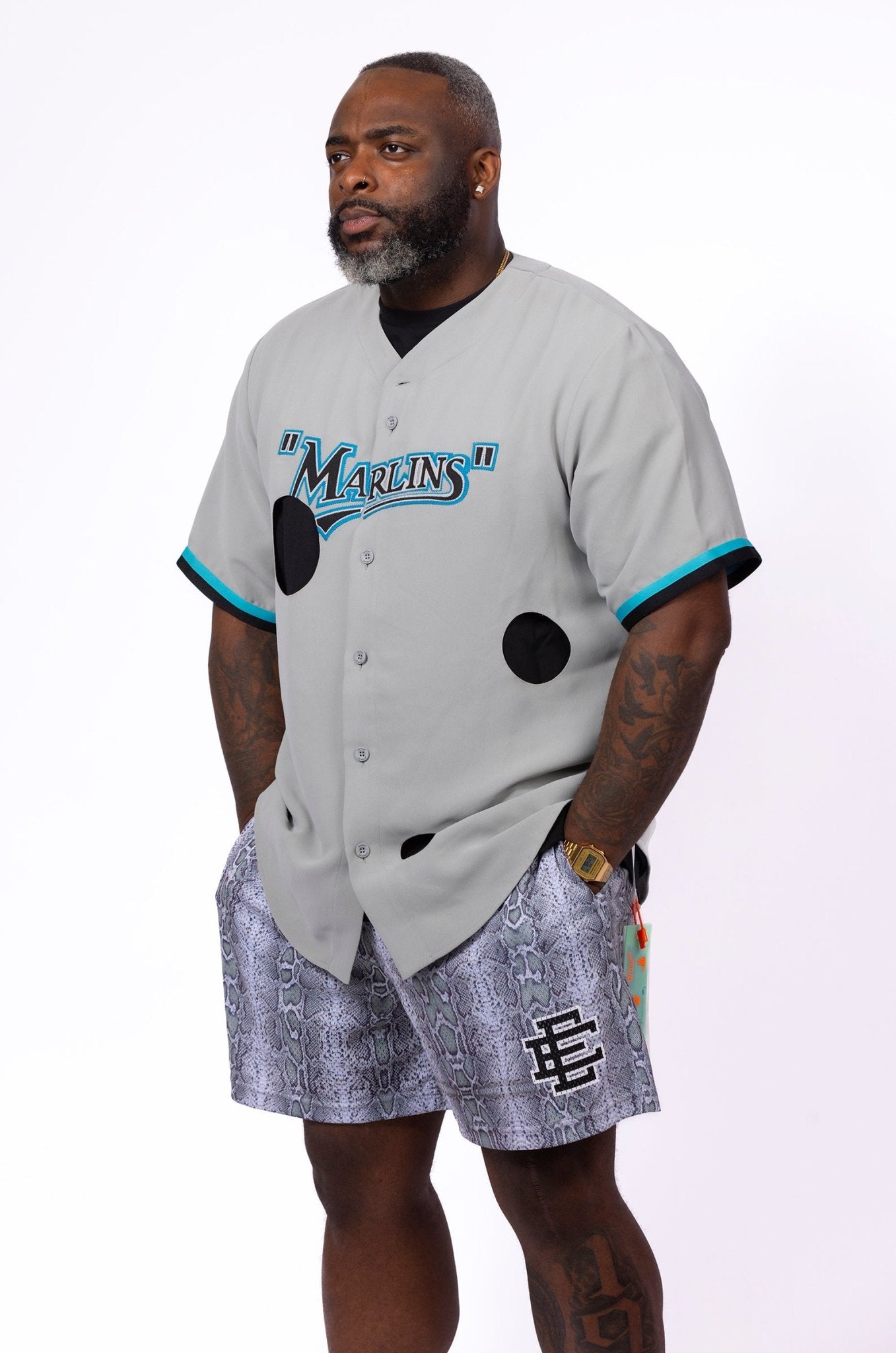 OFF - WHITE Miami Marlins Cut - out Shirt - supergl0rious