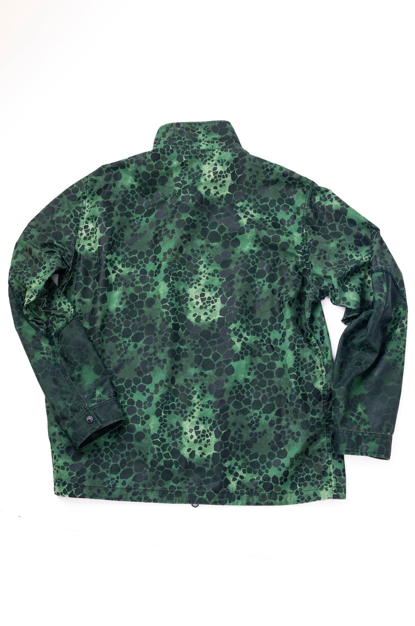 Stone Island Alligator Camo Light Cotton Nylon Rep Hooded 4 Pocket Jacket - supergl0rious