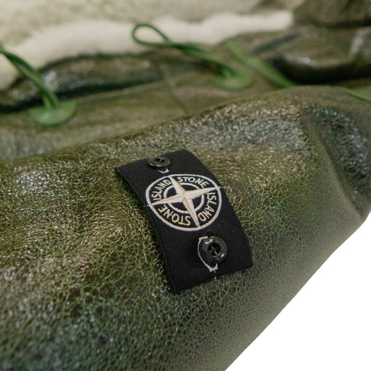 Stone Island Logo - Applies Vitrified Sheepskin Duffle Coat - supergl0rious