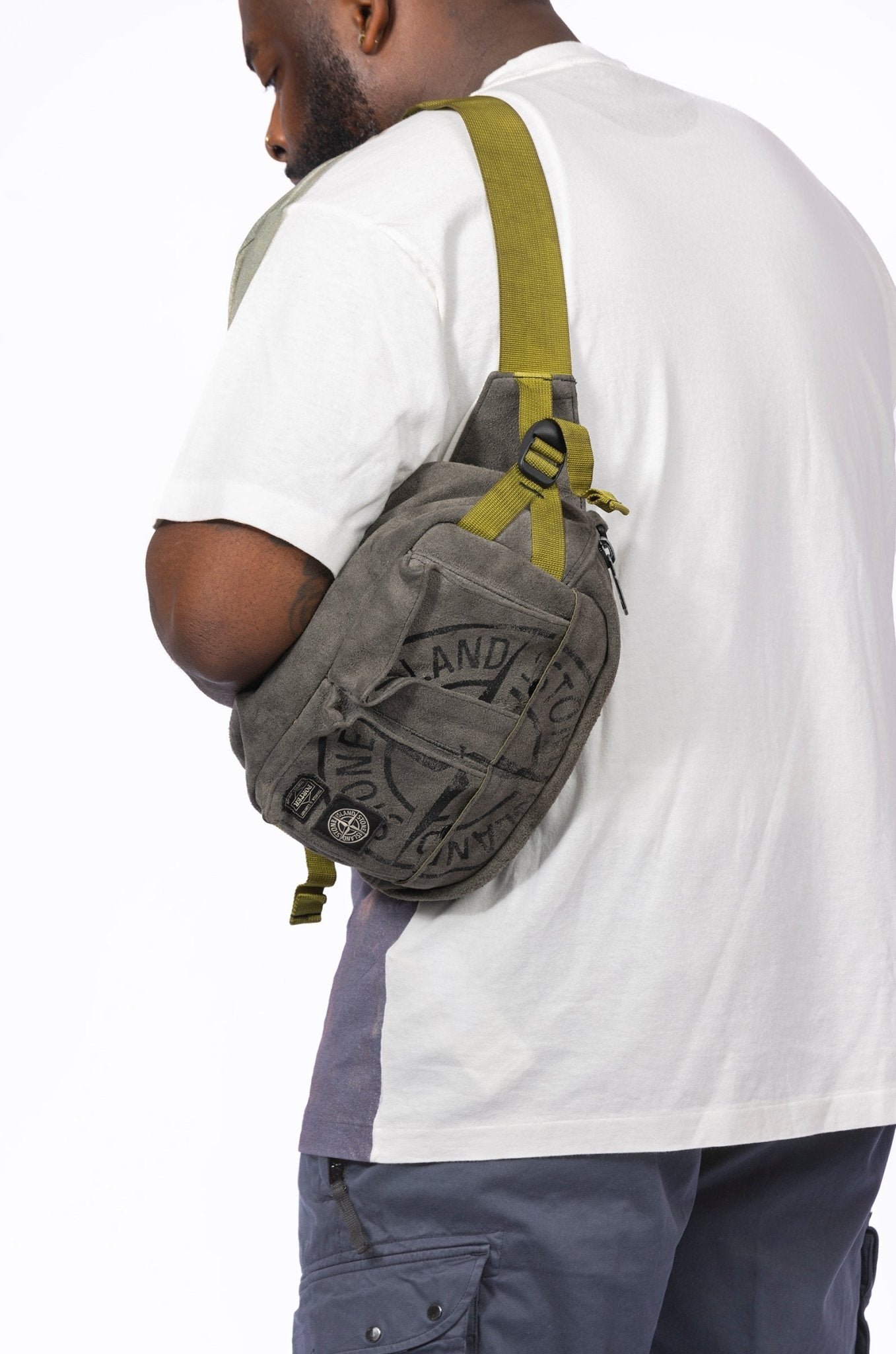 Stone Island x Porter Man Made Suede Bag – supergl0rious