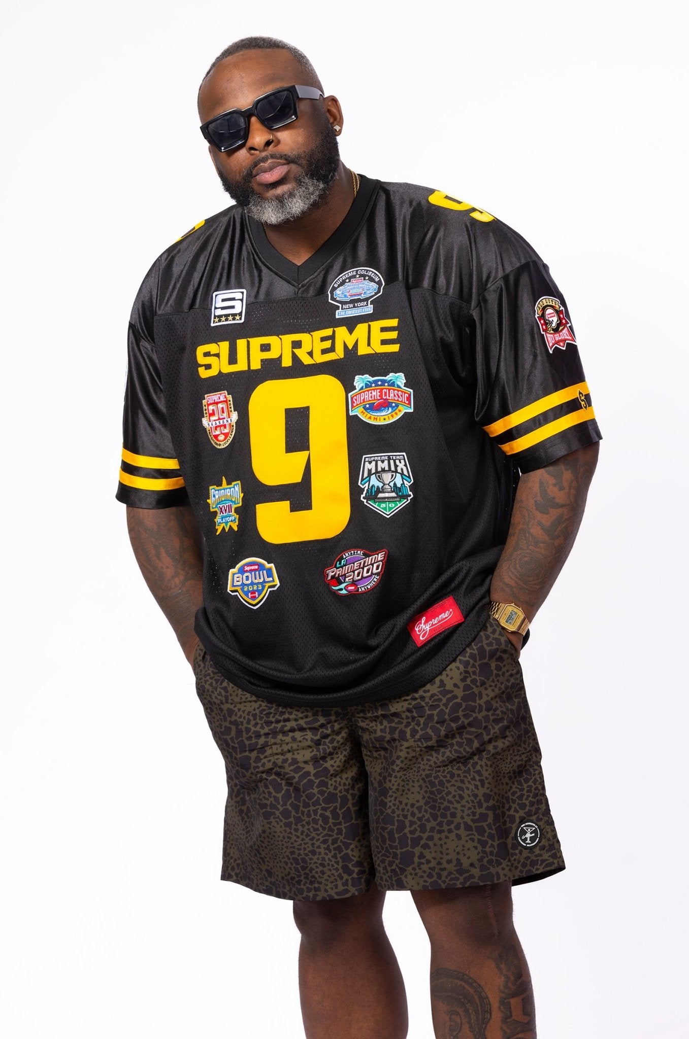 Supreme Monogram Football Jersey (SS18) - $148