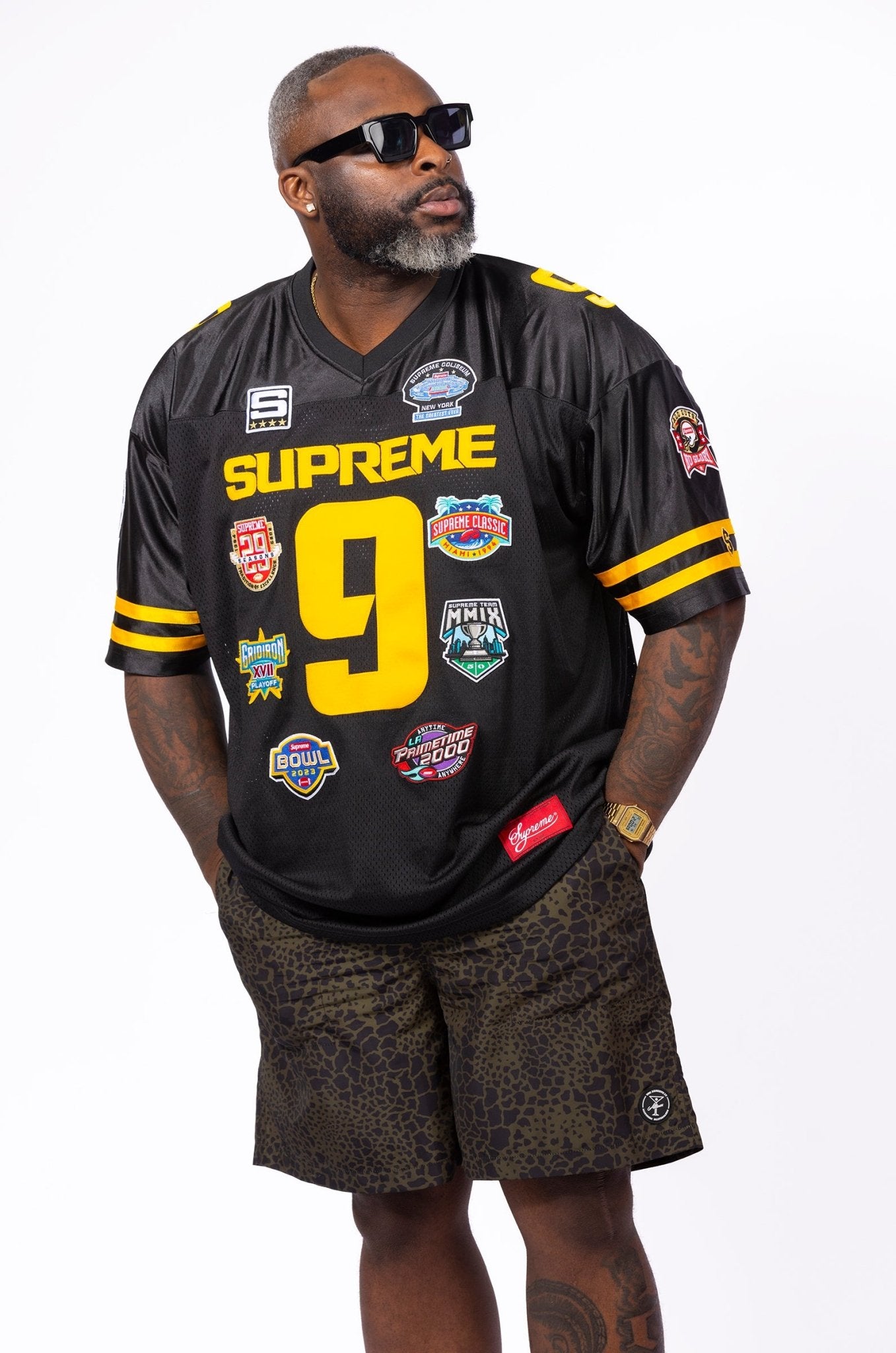 Supreme Championships Embroidered Football Jersey - supergl0rious