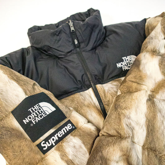Supreme The North Face Fur Print Nuptse - supergl0rious