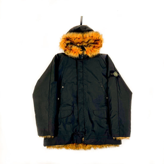 Supreme x Stone Island Formula Steel Reversible Faux Fur Parka - supergl0rious
