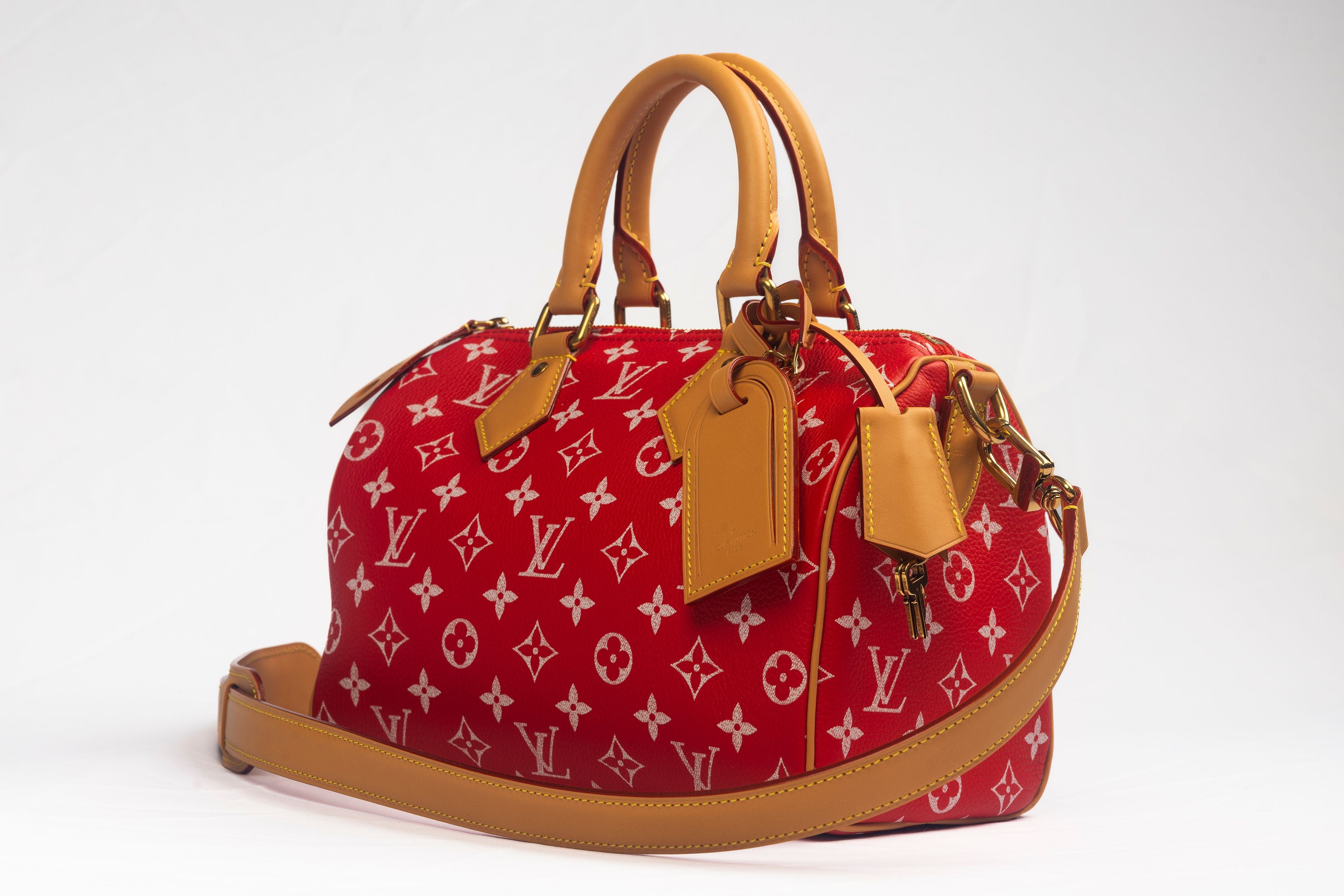 Back side of the Louis Vuitton Speedy P9 Bandouliere 25