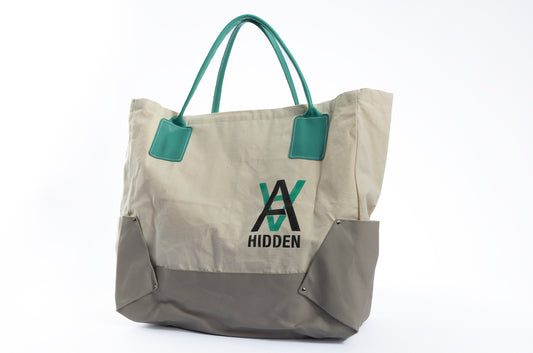 Hidden x Daniel Arsham Digit Tote Natural/Turquoise