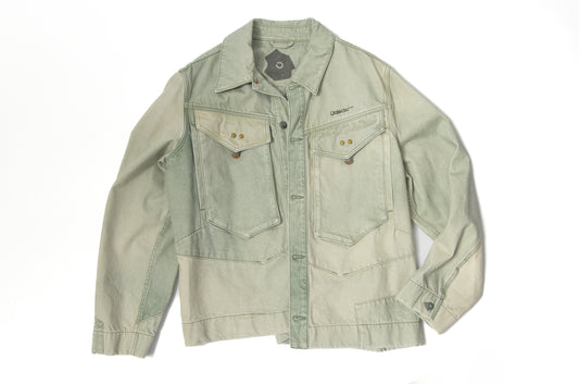 OBJECTS IV LIFE Logo Embroidered Denim Jacket