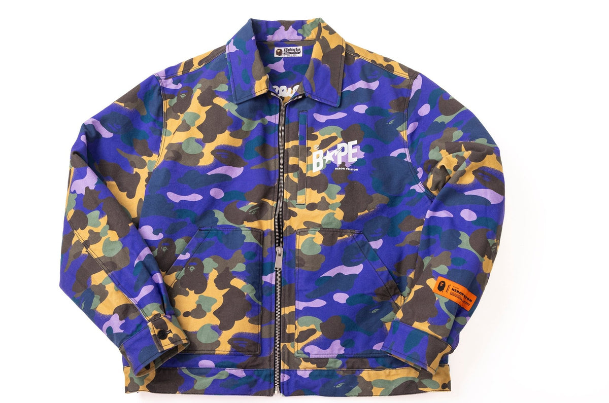 Bape Duck BAPE x Heron Preston 1st Camo Duck Trucker Jacket 3XL – supergl0rious