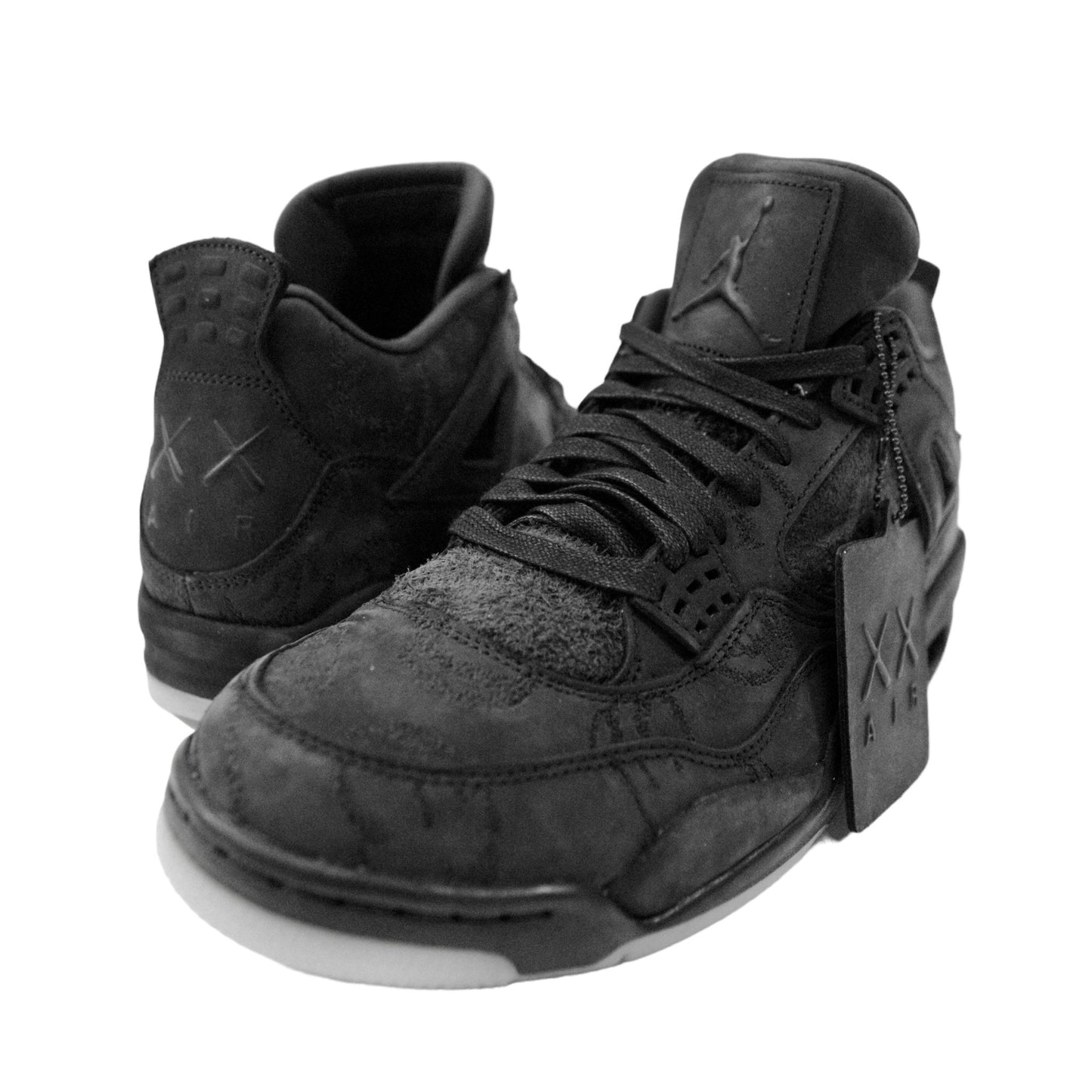 Kaws x Jordan Retro 4 Black - supergl0rious
