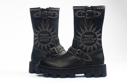Louis Vuitton Checkered Mid Boot - supergl0rious