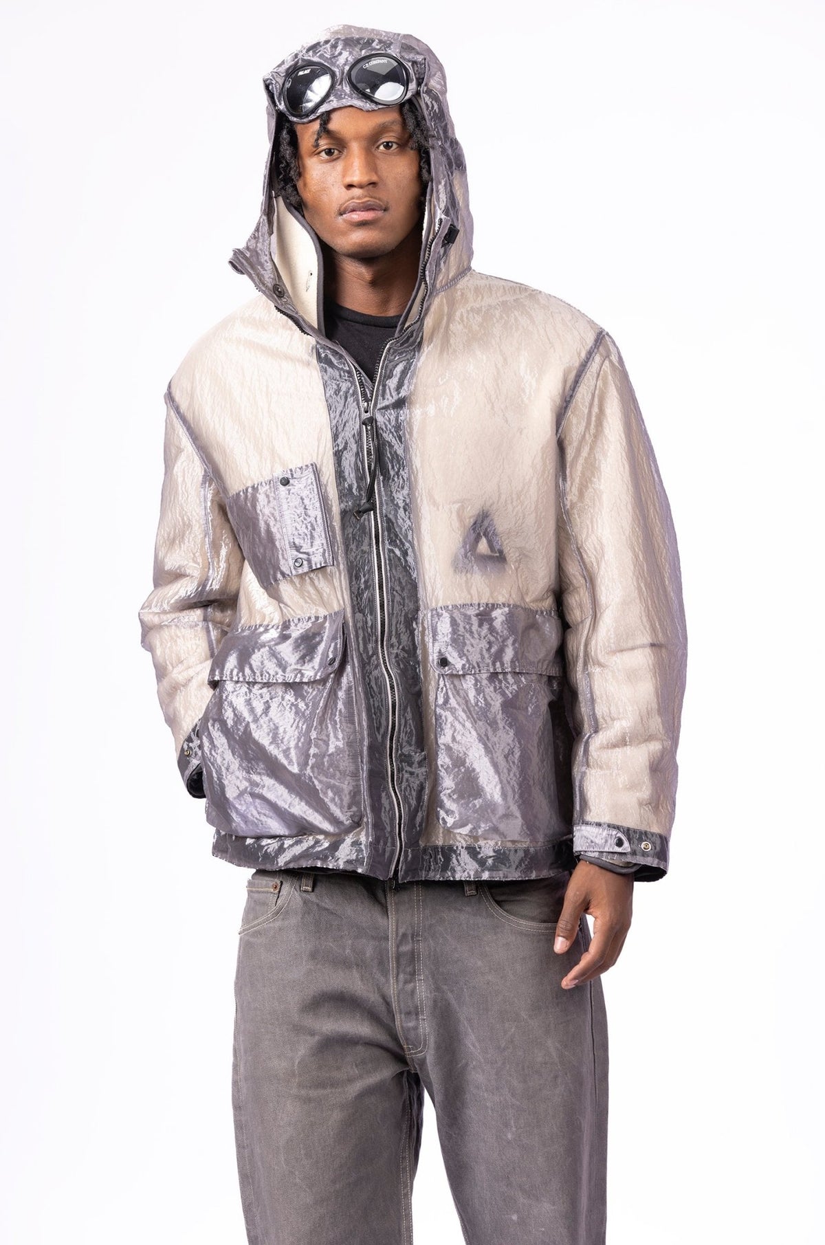 Palace x C.P. Company Klear Achronic Silver Anorak – supergl0rious