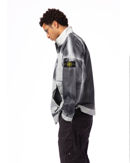 Stone Island Gray Mussola Gommata - TC Jacket – SS23 - supergl0rious