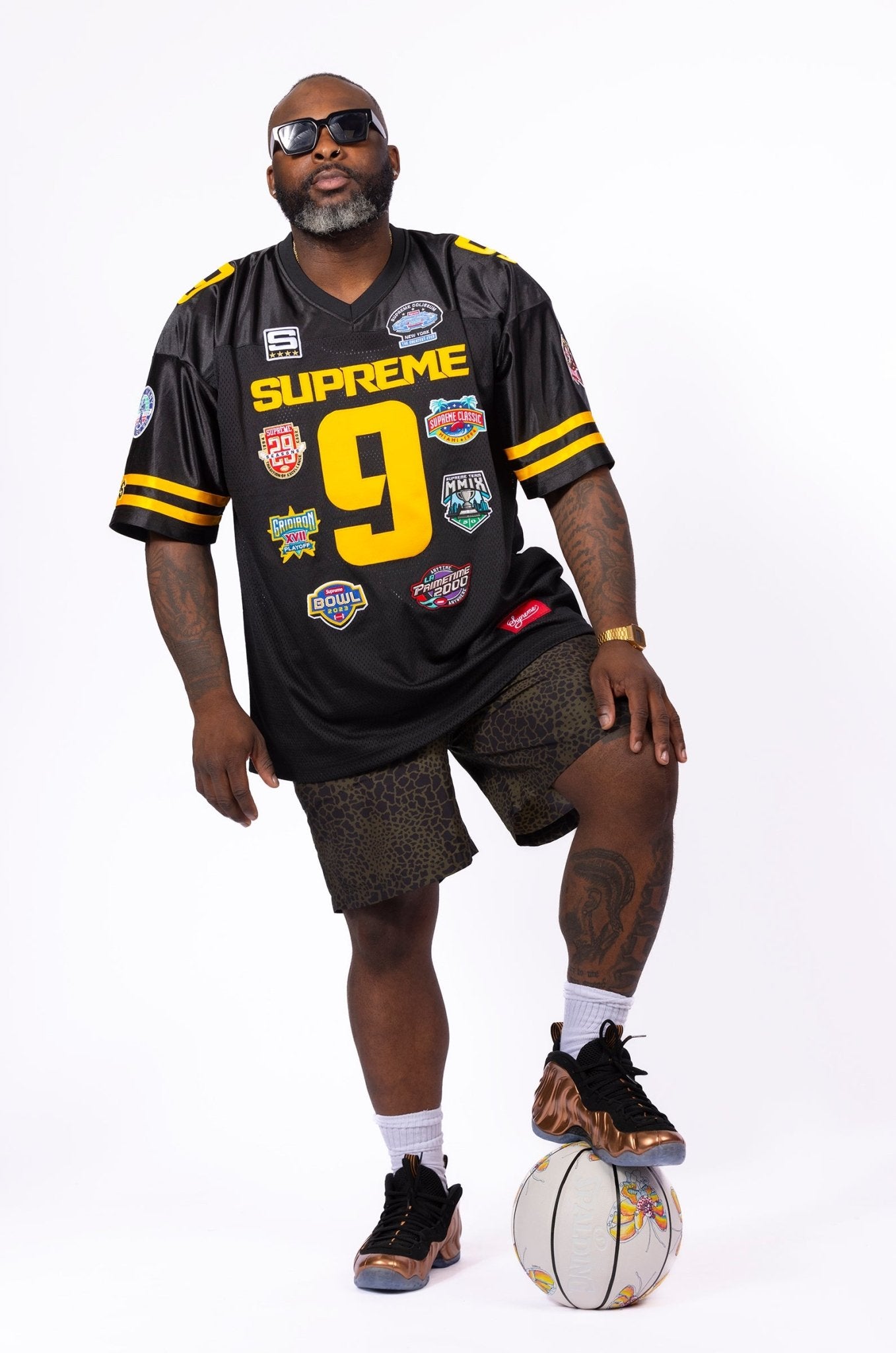 Supreme Championships Embroidered Football Jersey - supergl0rious