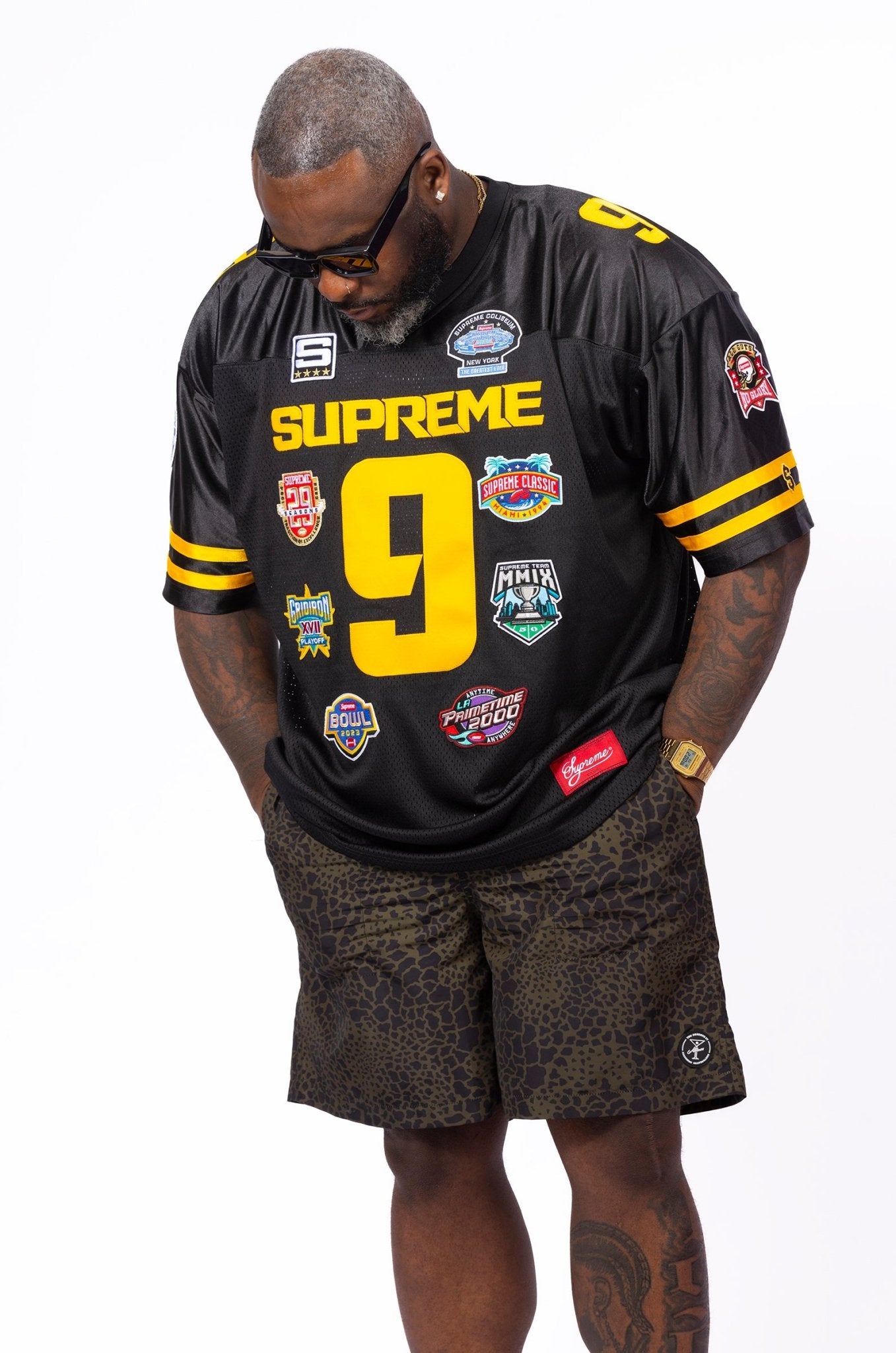 Supreme Championships Embroidered Football Jersey - supergl0rious