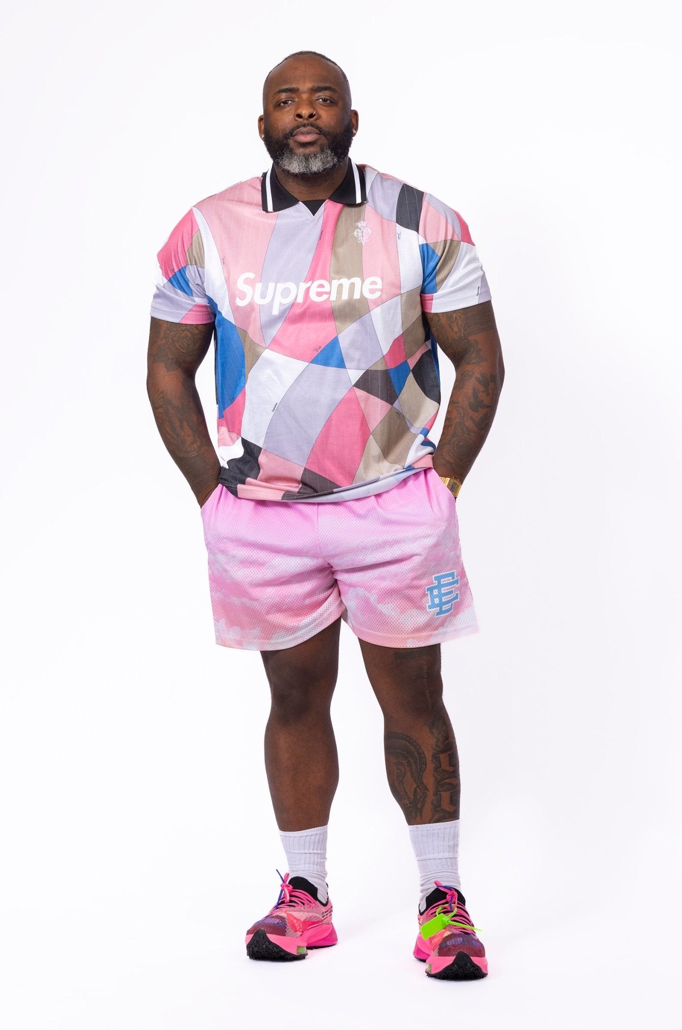 Supreme Emilio Pucci Soccer Jersey - supergl0rious