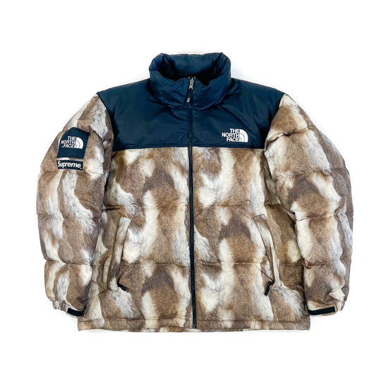 Supreme The North Face Fur Print Nuptse - supergl0rious