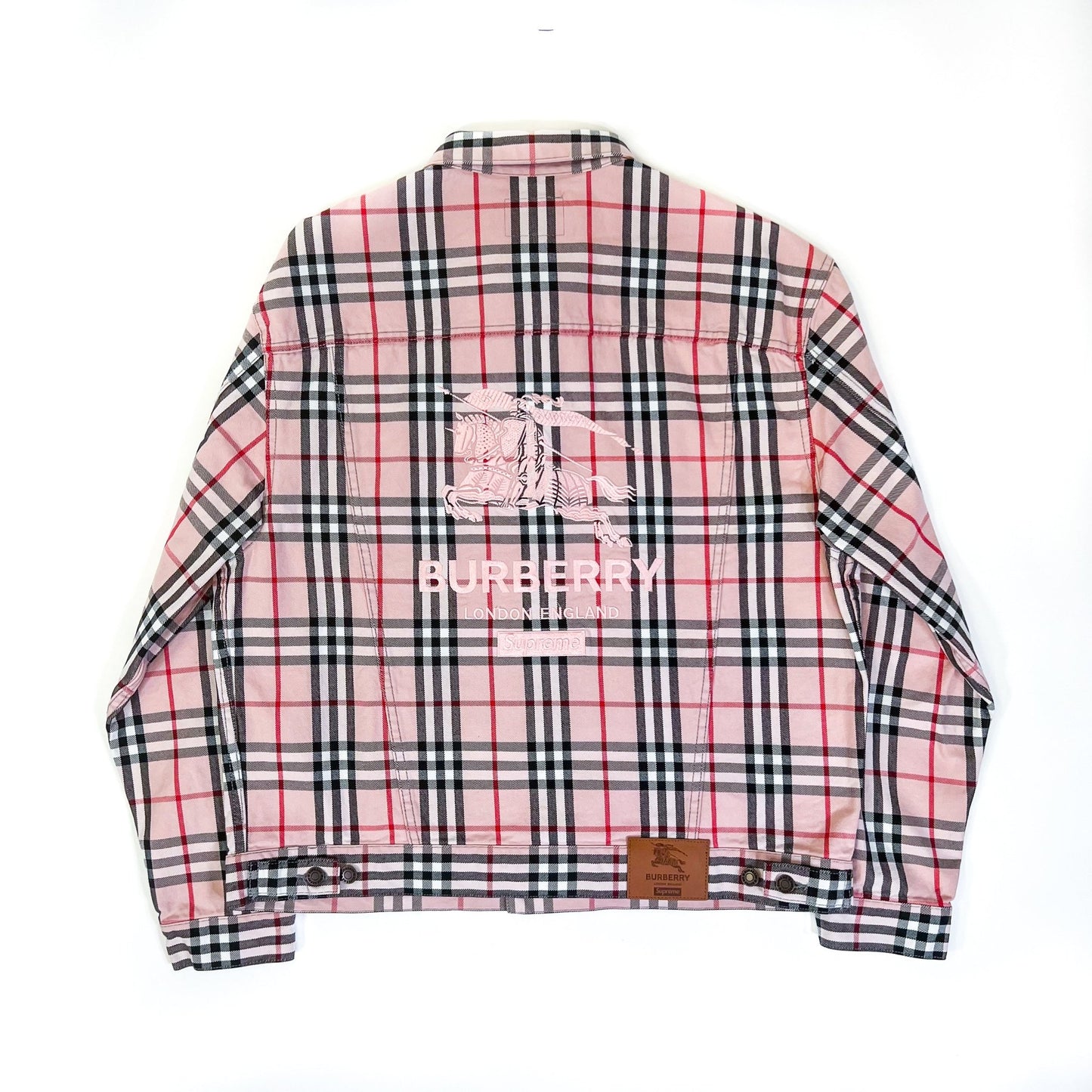 Supreme x Burberry Denim Trucker Jacket - supergl0rious