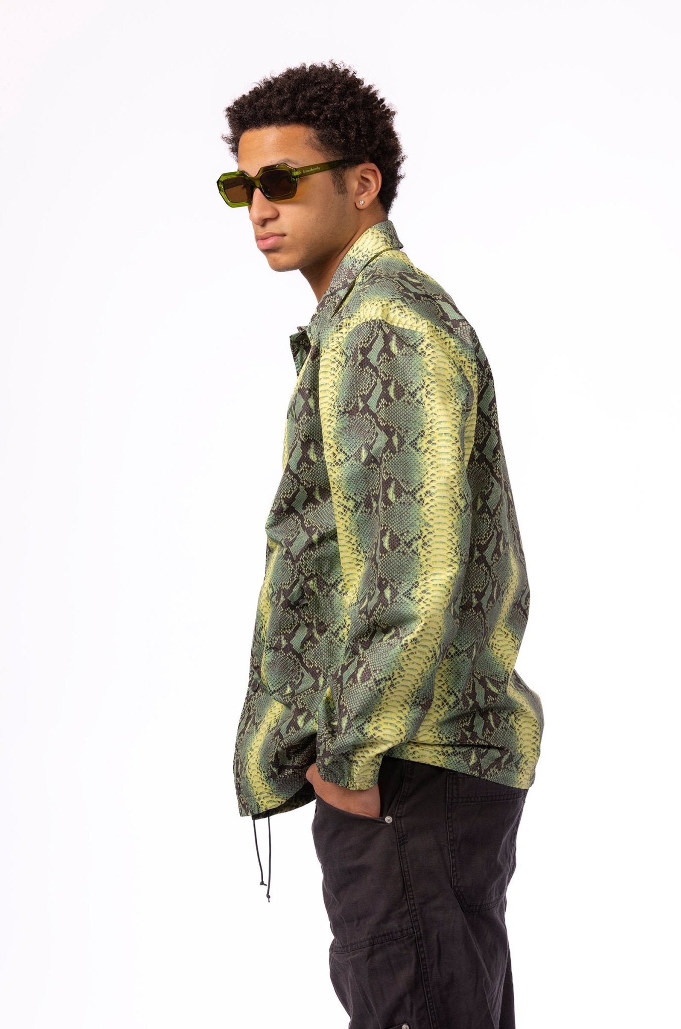 Supreme x The North Face Snakeskin Taped Seam Coaches Jacket 