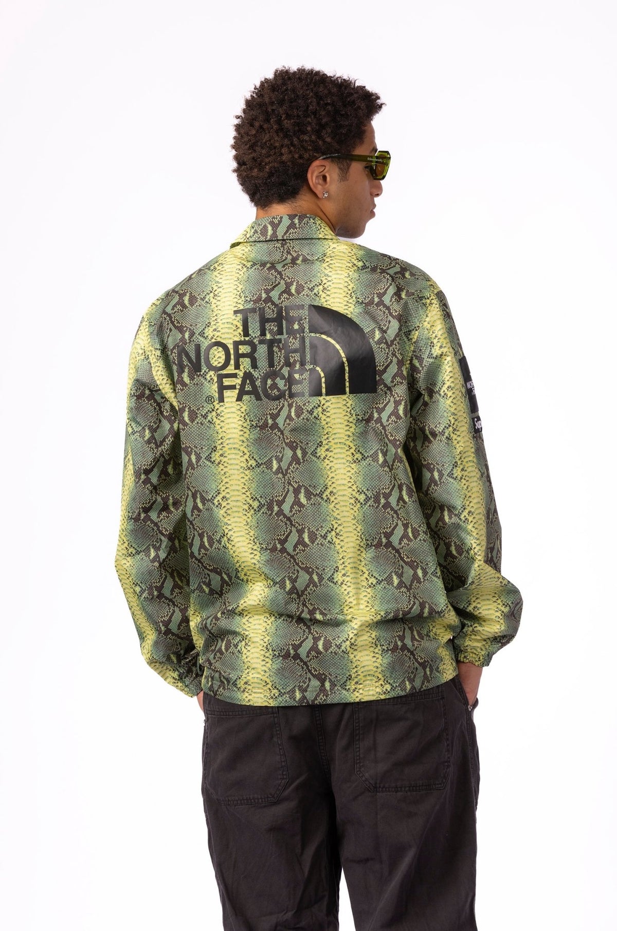 Supreme x The North Face Snakeskin Taped Seam Coaches Jacket 