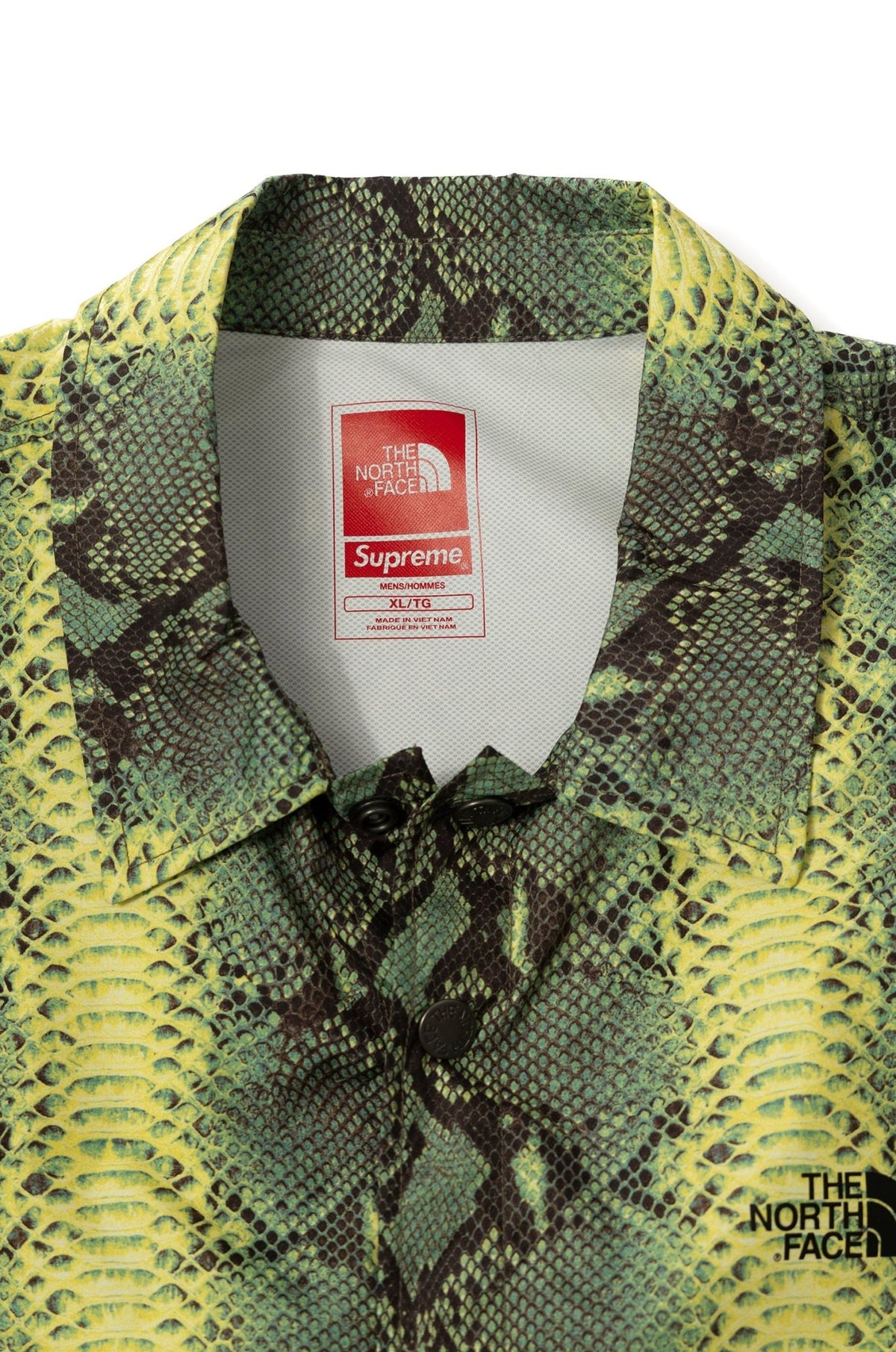 Supreme x The North Face Snakeskin Taped Seam Coaches Jacket 